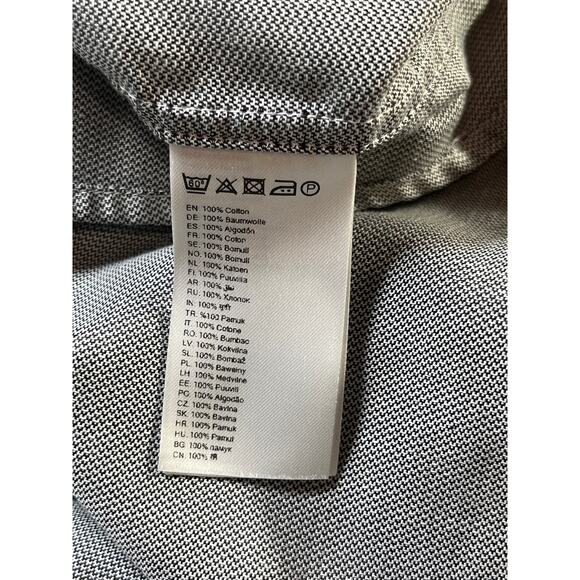 Eton‎ Contemporary Dress Shirt Mens Size 15 3/4 40 Gray Stretch Button Up Cotton - Picture 7 of 11